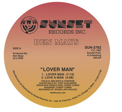 Ben Mays - Lover Man / Jailbait - 12" - Sunset Records Inc. (Warehouse Find!!)